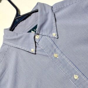 Ralph Lauren Blake Men's Blue Gingham‎ Shirt Size M Excellent